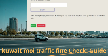 kuwait moi traffic fine Check: Guide for All Users