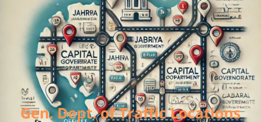 traffic department kuwait Website and Location Guide